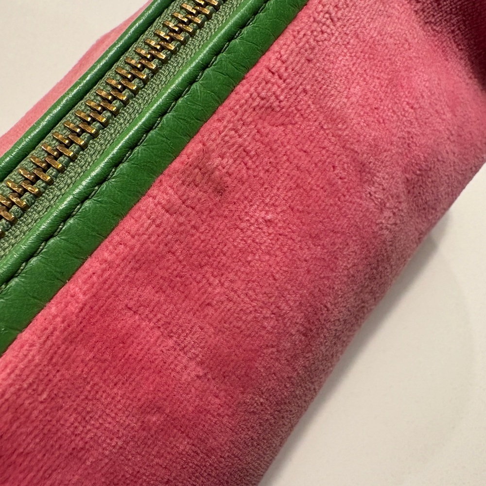 Juicy Couture Velour Pink and Green Women's Bag - Picture 7 of 11